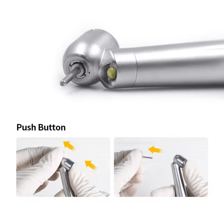 ProAngle 45 Degree LED Dental Handpiece With E Generator And Single Water Spray 3