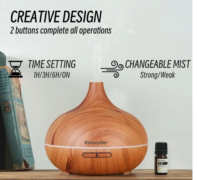 Aromatherapy Essential Oil Diffuser With Remote And Color Light 1