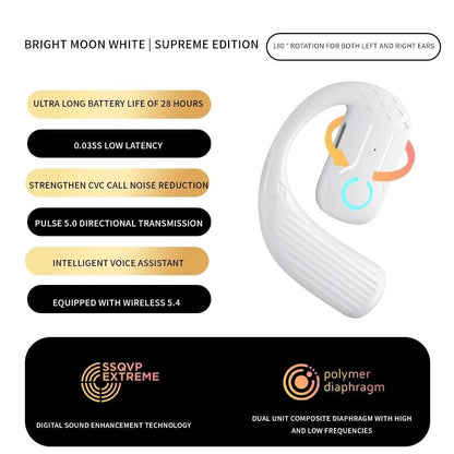 Open Wireless Earphone Bluetooth 54 With Rotation And Mic 6