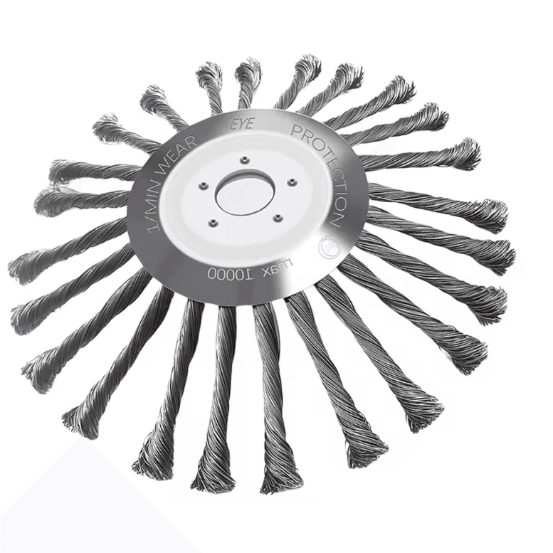SteelForce Universal Weed Brush Cutter Head For Lawn Mowers And Rust Removal 4