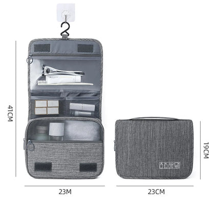 Waterproof Hanging Toiletries Organizer, Oxford Fabric Men, Travel Wash Pouch, Women Cosmetic Bag, Business Portable Bag