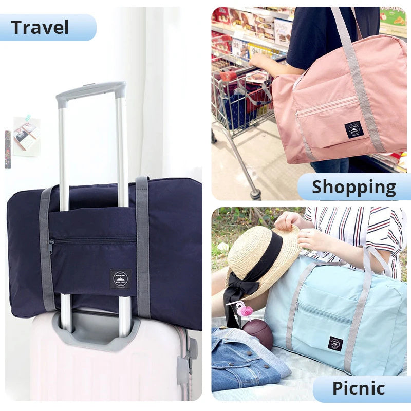 Large Handbag For Travel Folding Travel Storage Bag Boarding Luggage Tote For Clothes Picnic And Mo 2
