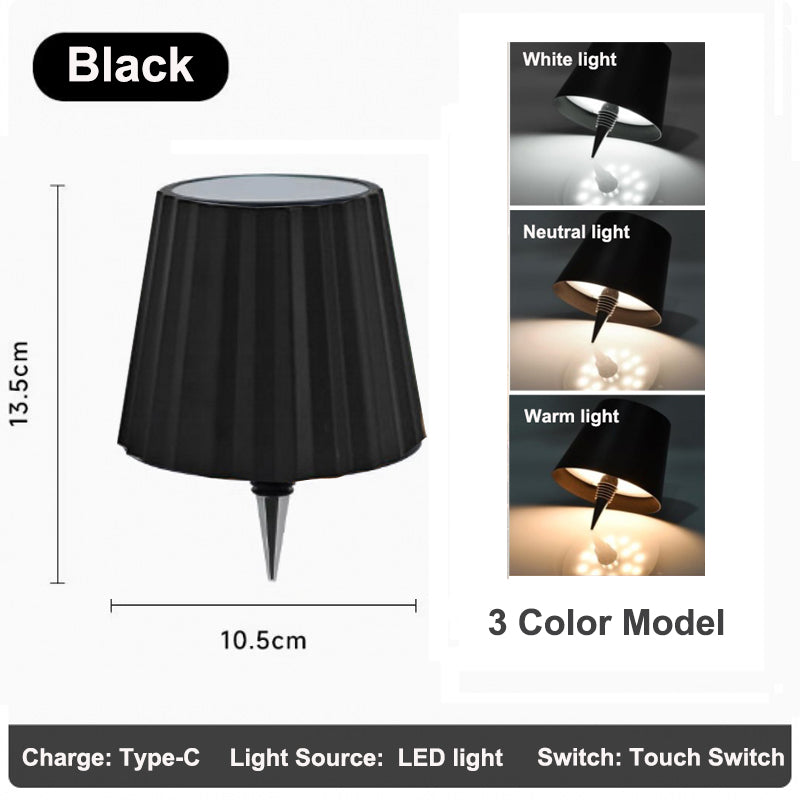 RGB Wireless Bottle Light Rechargeable LED Table Lamp Touch Control For Outdoor Restaurant And Part 8