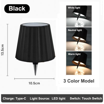 RGB Wireless Bottle Light Rechargeable LED Table Lamp Touch Control For Outdoor Restaurant And Part 8