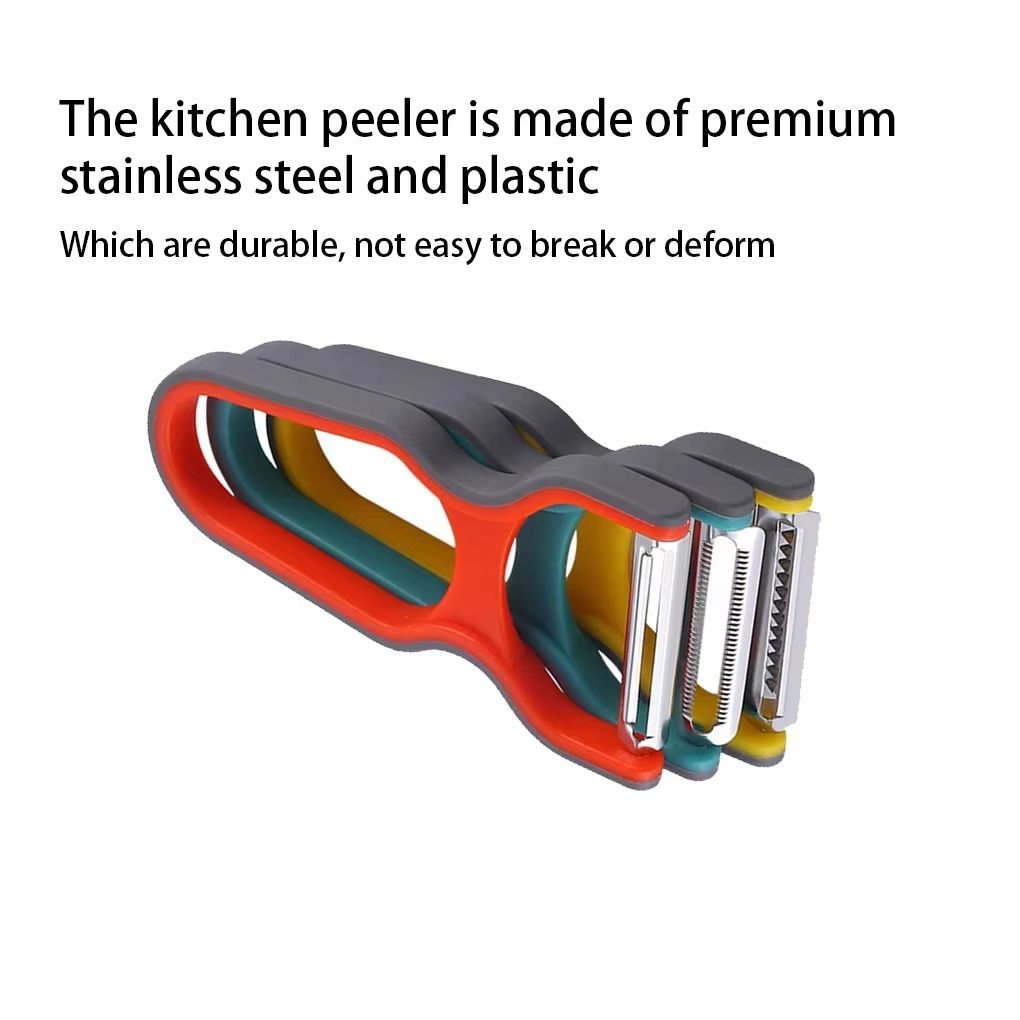 3Piece Stainless Steel MultiFunction Peeler  Slicer Set  Versatile Kitchen Tool For Fruits Vegetabl 1