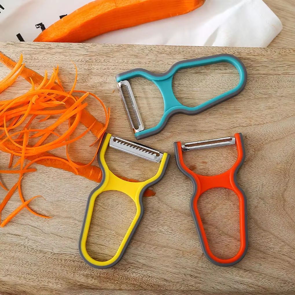 3Piece Stainless Steel MultiFunction Peeler  Slicer Set  Versatile Kitchen Tool For Fruits Vegetabl 4