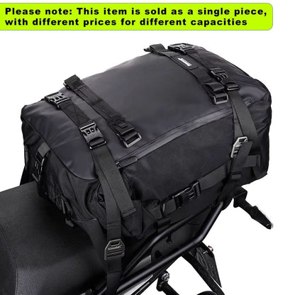 Rhinowalk Waterproof Motorcycle Tail Bag 30L  Expandable Rear Seat  Saddle Luggage For Touring Comm 1