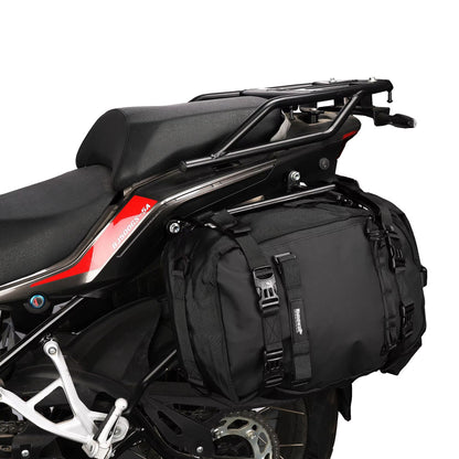 Rhinowalk Waterproof Motorcycle Tail Bag 30L  Expandable Rear Seat  Saddle Luggage For Touring Comm 2