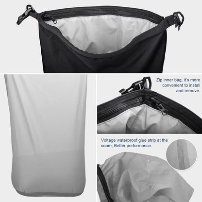 Rhinowalk Waterproof Motorcycle Tail Bag 30L  Expandable Rear Seat  Saddle Luggage For Touring Comm 3