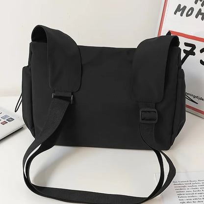 Spacious Crossbody Bag, Stylish Drawstring Accent, Secure Zipper Closure, Fashionable Bag