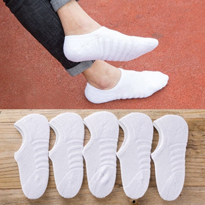 Premium Cotton Sport Socks For Men Breathable Towel Bottom AntiSlip Invisible Boat Socks 6