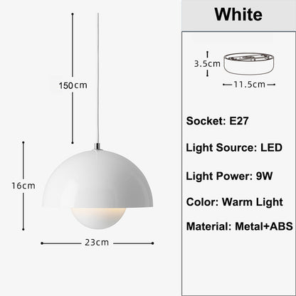 Modern Bud Pendant Light Creative Chandelier Multi Color Optional Indoor Lighting For Bedroom Study 8