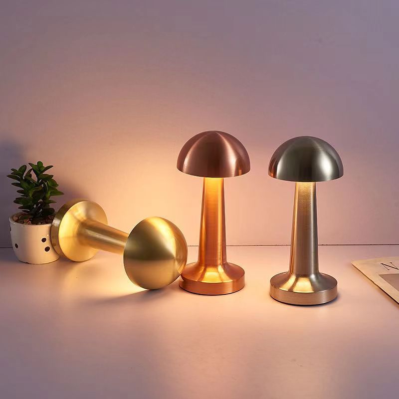 Rechargeable Table Lamp Metal Touch Sensor LED Desk Light For Bedroom Nightstand Coffee Table Decor 1