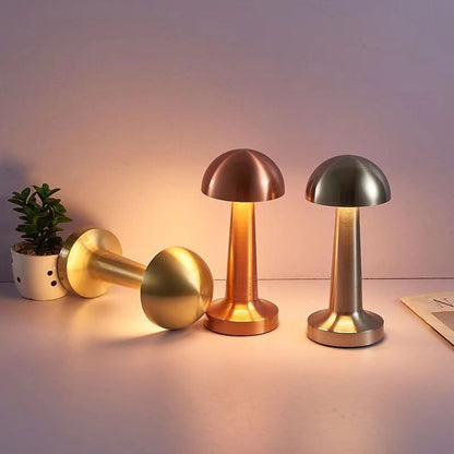 Rechargeable Table Lamp Metal Touch Sensor LED Desk Light For Bedroom Nightstand Coffee Table Decor 1