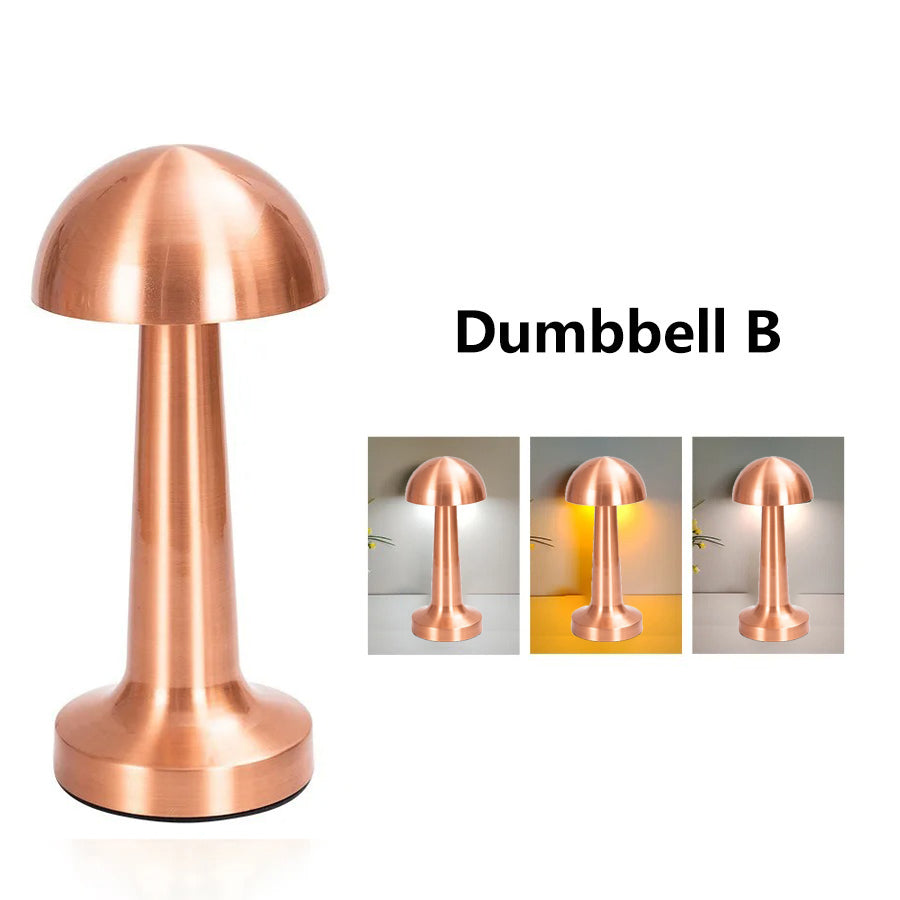 Rechargeable Table Lamp Metal Touch Sensor LED Desk Light For Bedroom Nightstand Coffee Table Decor 6
