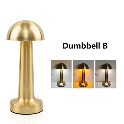 Rechargeable Table Lamp Metal Touch Sensor LED Desk Light For Bedroom Nightstand Coffee Table Decor 9
