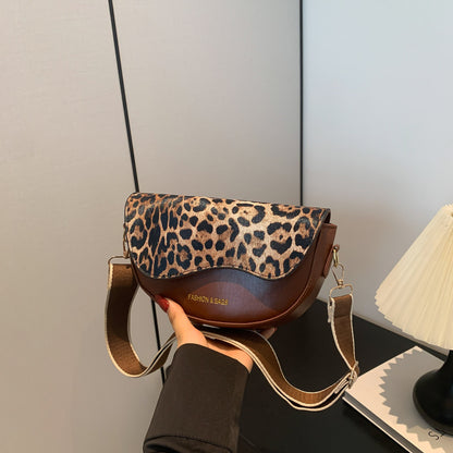 Ladies Fashionable Handbag, Faux Leather Shoulder Bag, Messenger Bag, Stylish Saddle Bag for Women