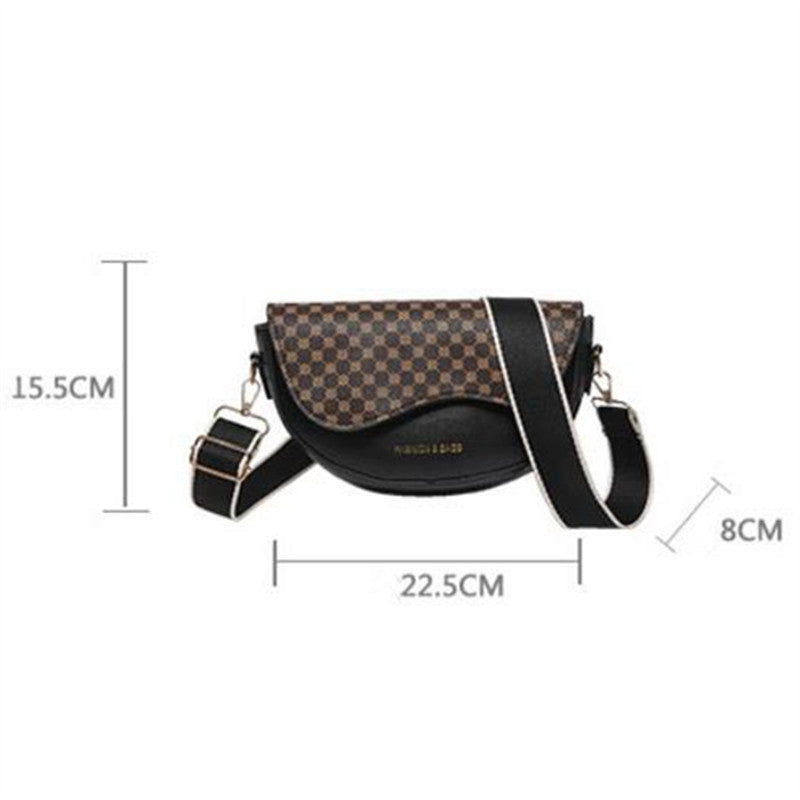 Ladies Fashionable Handbag, Faux Leather Shoulder Bag, Messenger Bag, Stylish Saddle Bag for Women
