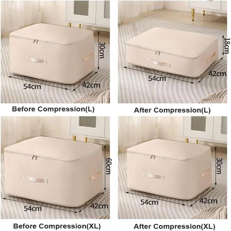 Large Capacity Self Compression Heavy Duty Moving Organizer Bags Duvet Storage Bag New Self Compres 4