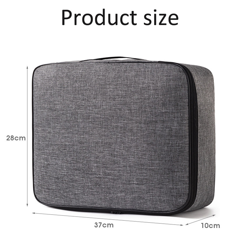 Large Capacity Household Folder, Certificate Passport Card Bag, Home Document Storage Organizer, Durable Archive Storage