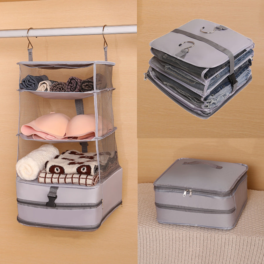 Dormitory Wardrobe Storage Artifact Hanging Multi Functional Travel Bag Underwear Socks Compression 3