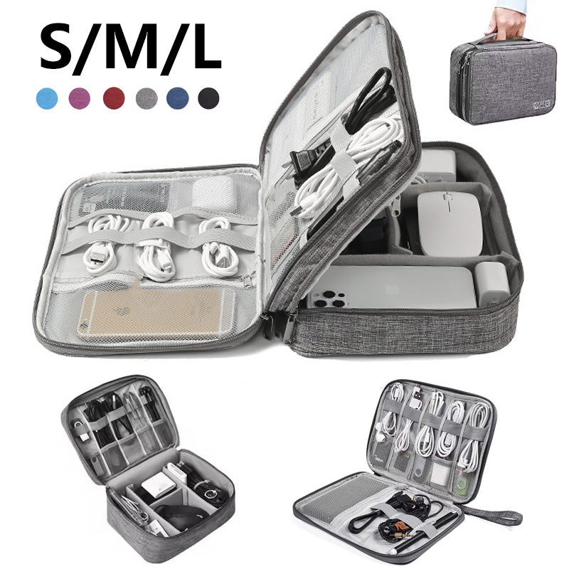 Cable Storage Bag Waterproof Digital Electronic Accessories Organizer Portable Travel Cable Organizer Case for cable Charger