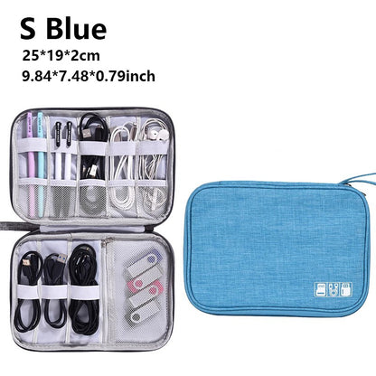 Cable Storage Bag Waterproof Digital Electronic Accessories Organizer Portable Travel Cable Organizer Case for cable Charger