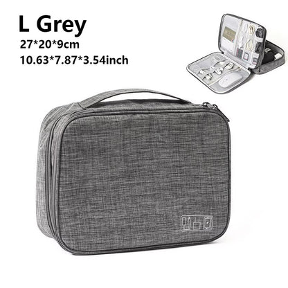 Cable Storage Bag Waterproof Digital Electronic Accessories Organizer Portable Travel Cable Organizer Case for cable Charger