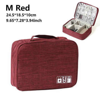Cable Storage Bag Waterproof Digital Electronic Accessories Organizer Portable Travel Cable Organizer Case for cable Charger
