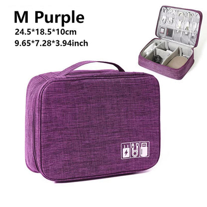 Cable Storage Bag Waterproof Digital Electronic Accessories Organizer Portable Travel Cable Organizer Case for cable Charger