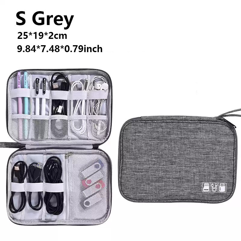 Cable Storage Bag Waterproof Digital Electronic Accessories Organizer Portable Travel Cable Organizer Case for cable Charger