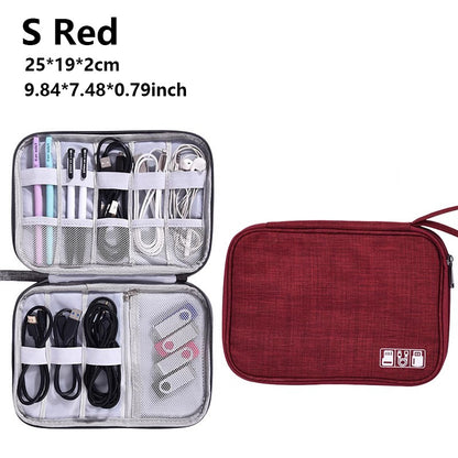 Cable Storage Bag Waterproof Digital Electronic Accessories Organizer Portable Travel Cable Organizer Case for cable Charger