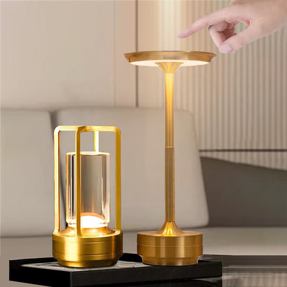 Rechargeable Wireless Table Lamp LED Touch Sensor Night Light Desktop Reading Lamp For Bedroom Bar  1