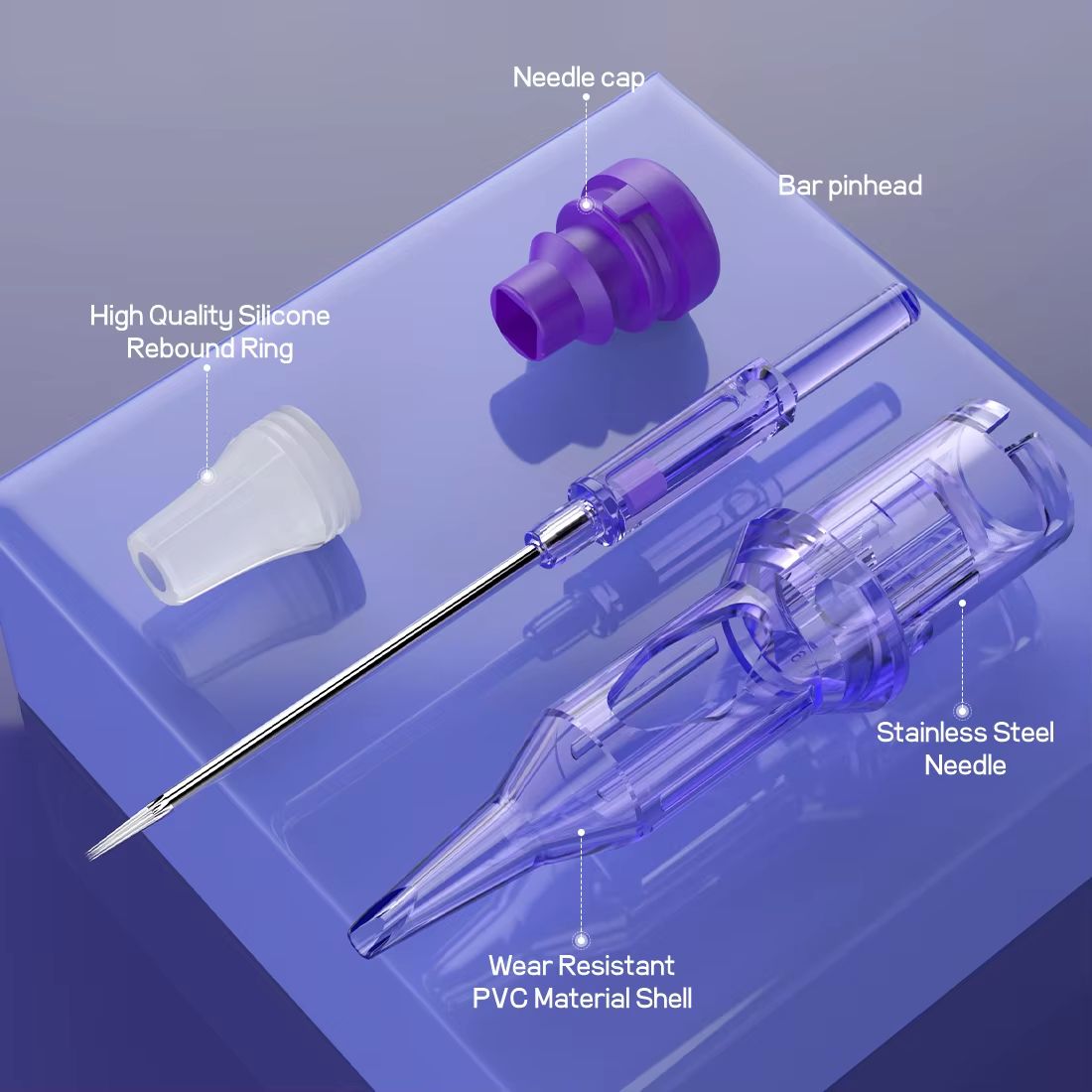 Mast Pro Disposable Tattoo Needle Cartridges  Box Of 20 Precision Round Liner Cartridges For Rotary 4