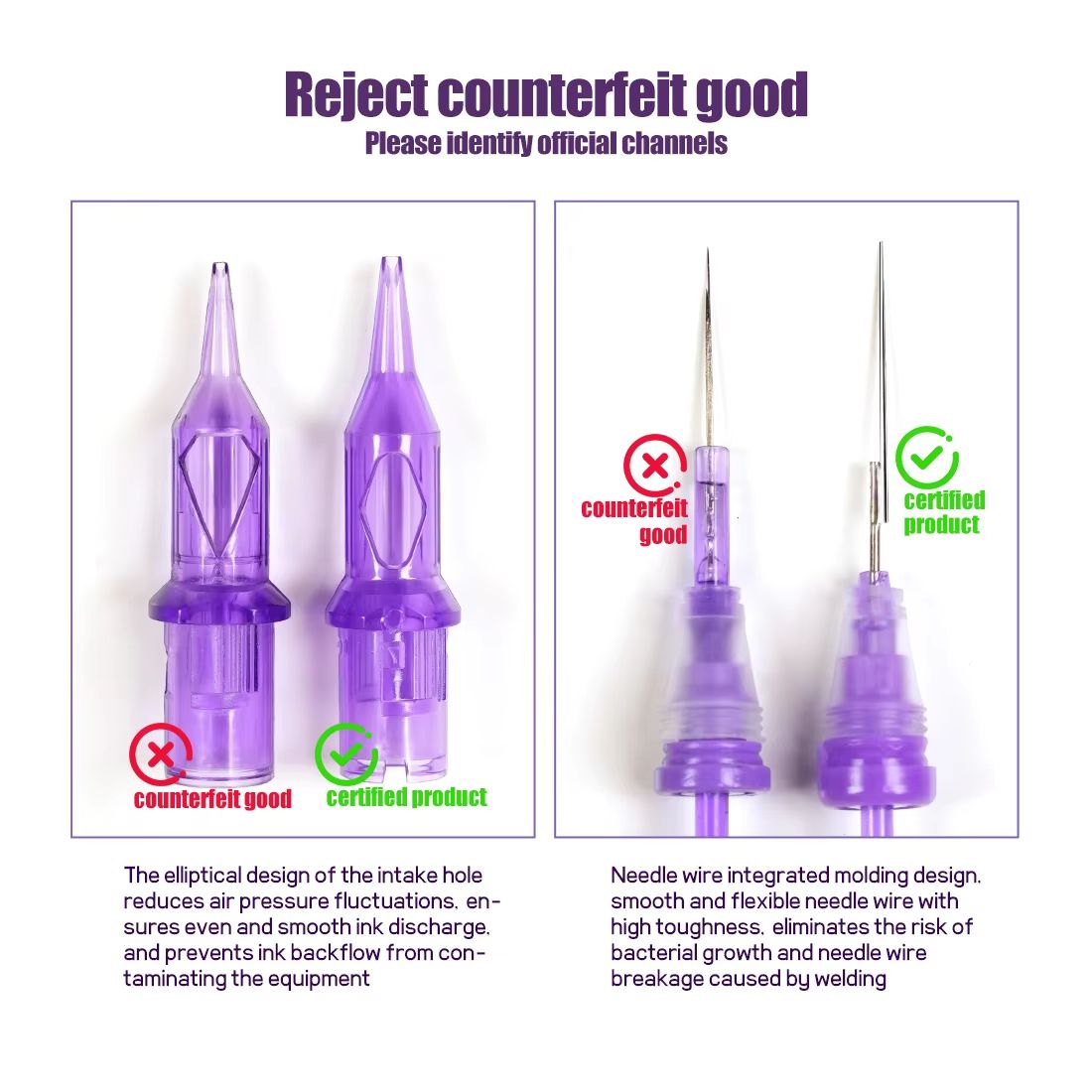 Mast Pro Disposable Tattoo Needle Cartridges  Box Of 20 Precision Round Liner Cartridges For Rotary 5
