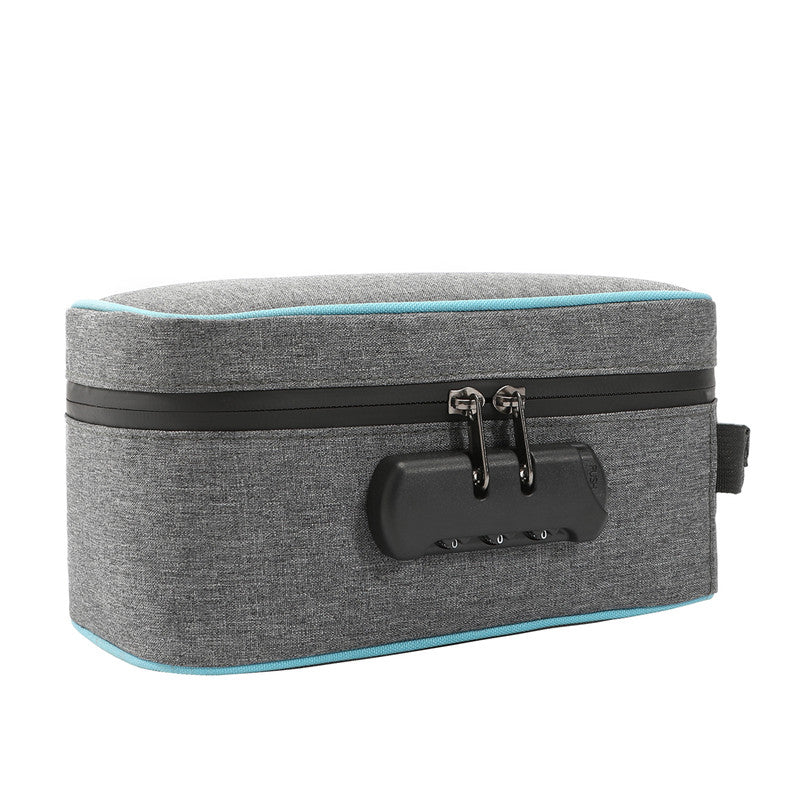 Combination Lock Smell Proof Cigarette Smoking Bag Tobacco Herbs Stash Box Secure Cigar Grinder Pip 5
