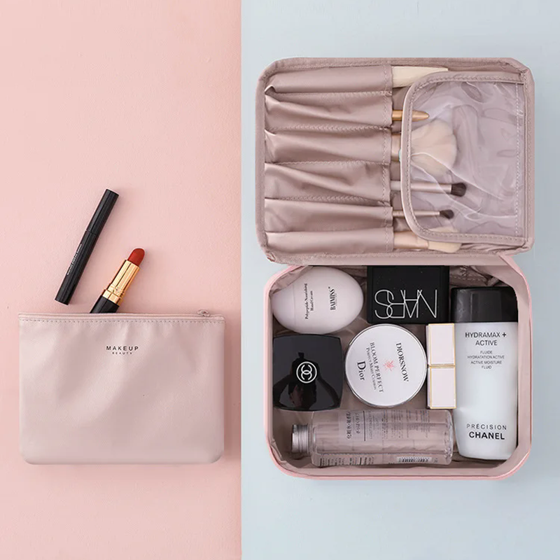 Large Capacity Travel Washing Bag, Ladies Portable High Appearance Cosmetic Bag, Three Dimensional Makeup Storage Bag