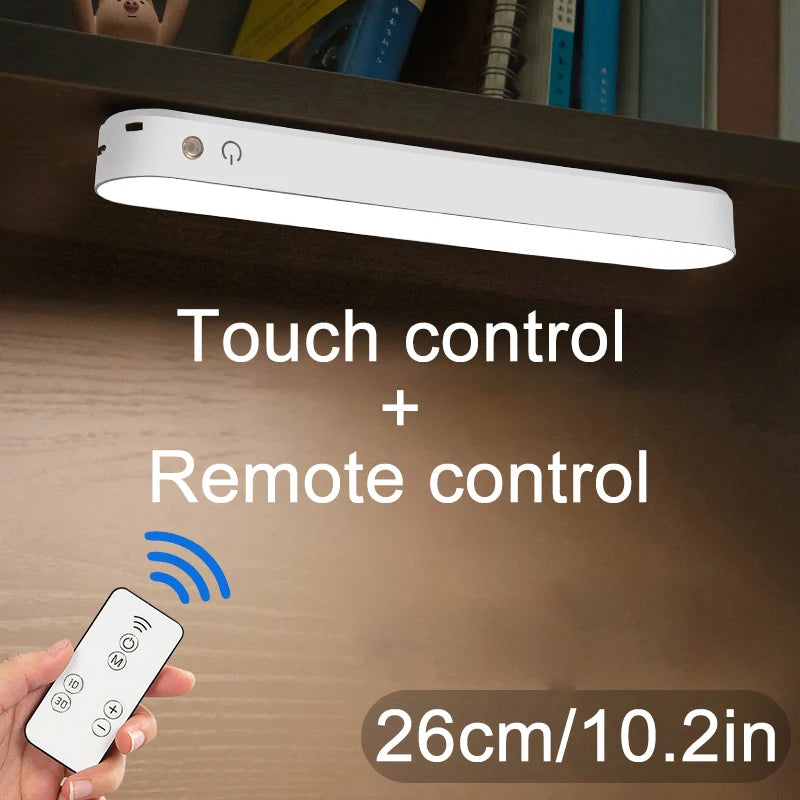 USB Rechargeable Desk Lamp, Magnetic LED Night Light with Dimming, Office Reading Lamp for Study, Computer Stand Light