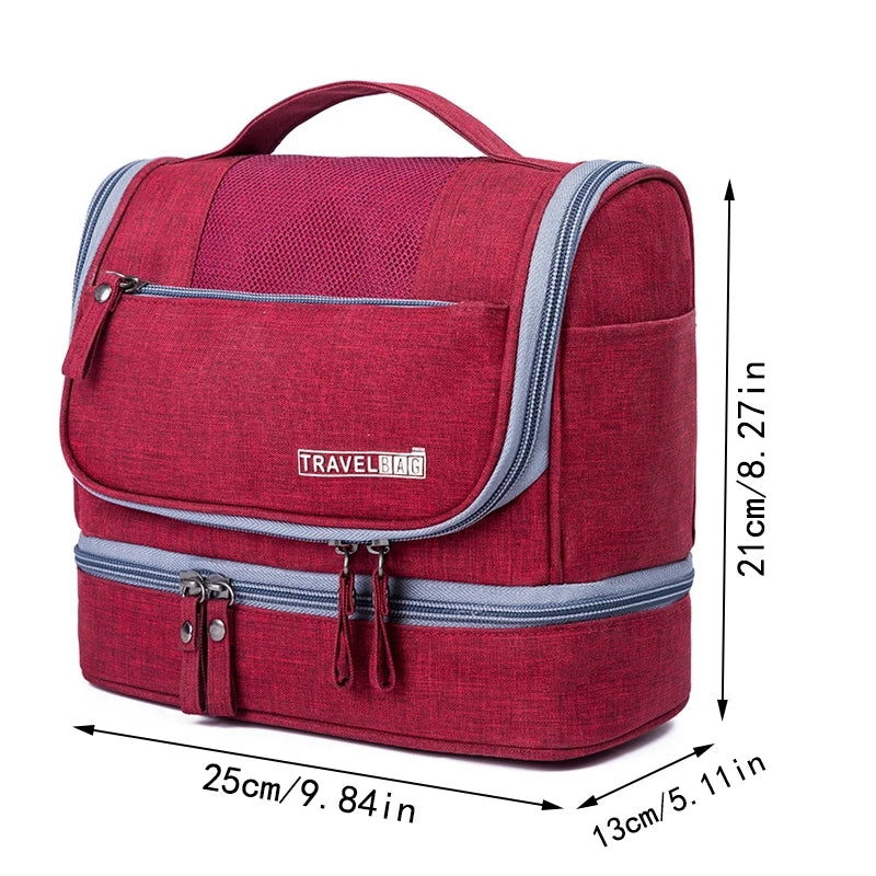 Travel Organizer New Dry Wet Hanging Womens Cosmetic Bags Make Up Case Wash Toiletry Bag Necessarie 1