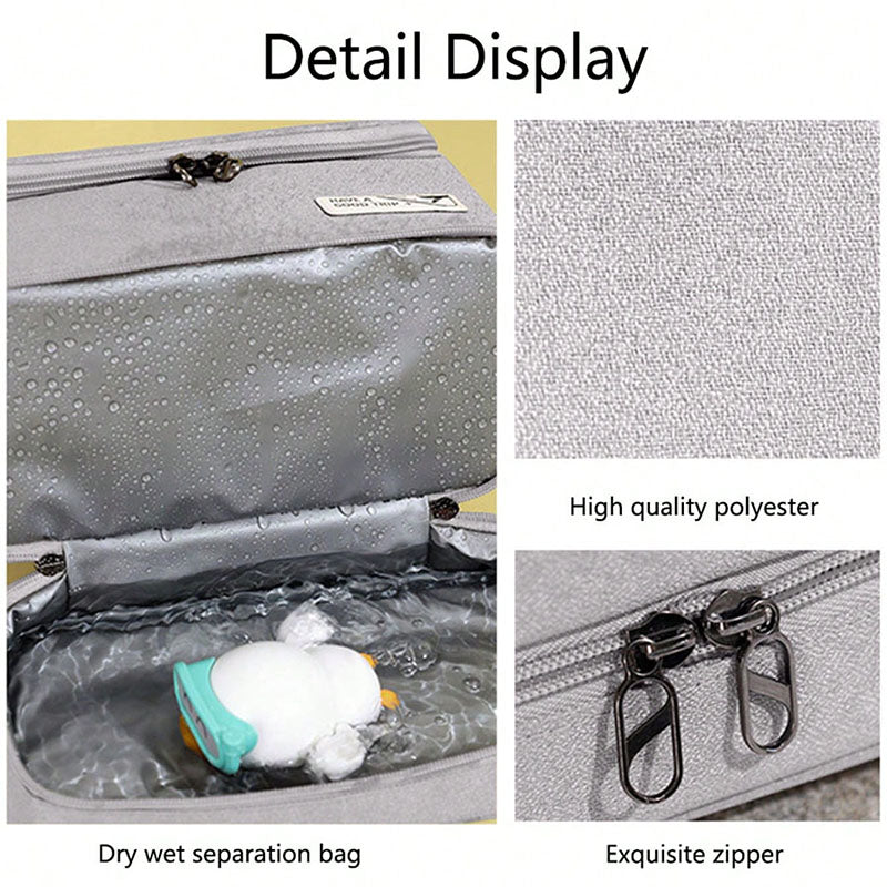 Travel Organizer New Dry Wet Hanging Womens Cosmetic Bags Make Up Case Wash Toiletry Bag Necessarie 5