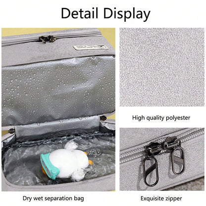 Travel Organizer New Dry Wet Hanging Womens Cosmetic Bags Make Up Case Wash Toiletry Bag Necessarie 5