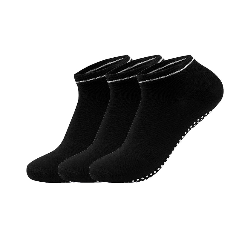 Womens Yoga Socks With NonSlip Grips  Straps Cotton Bandage Pilates Barre Dance Socks For Barefoot  3