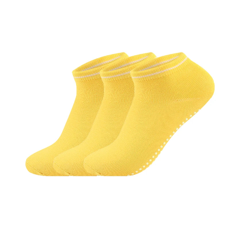Womens Yoga Socks With NonSlip Grips  Straps Cotton Bandage Pilates Barre Dance Socks For Barefoot  10