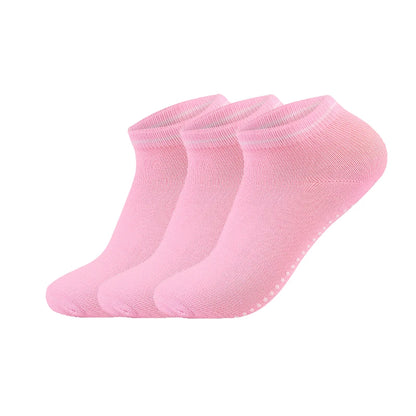 Womens Yoga Socks with Non-Slip Grips & Straps, Cotton Bandage Pilates Barre Dance Socks for Barefoot Workouts