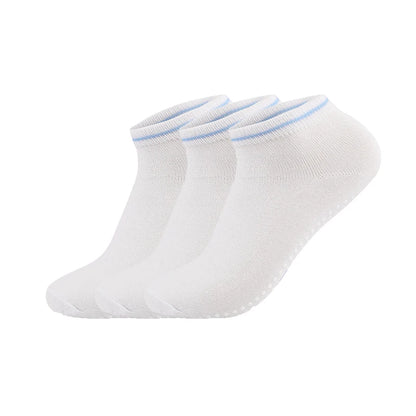 Womens Yoga Socks With NonSlip Grips  Straps Cotton Bandage Pilates Barre Dance Socks For Barefoot  5