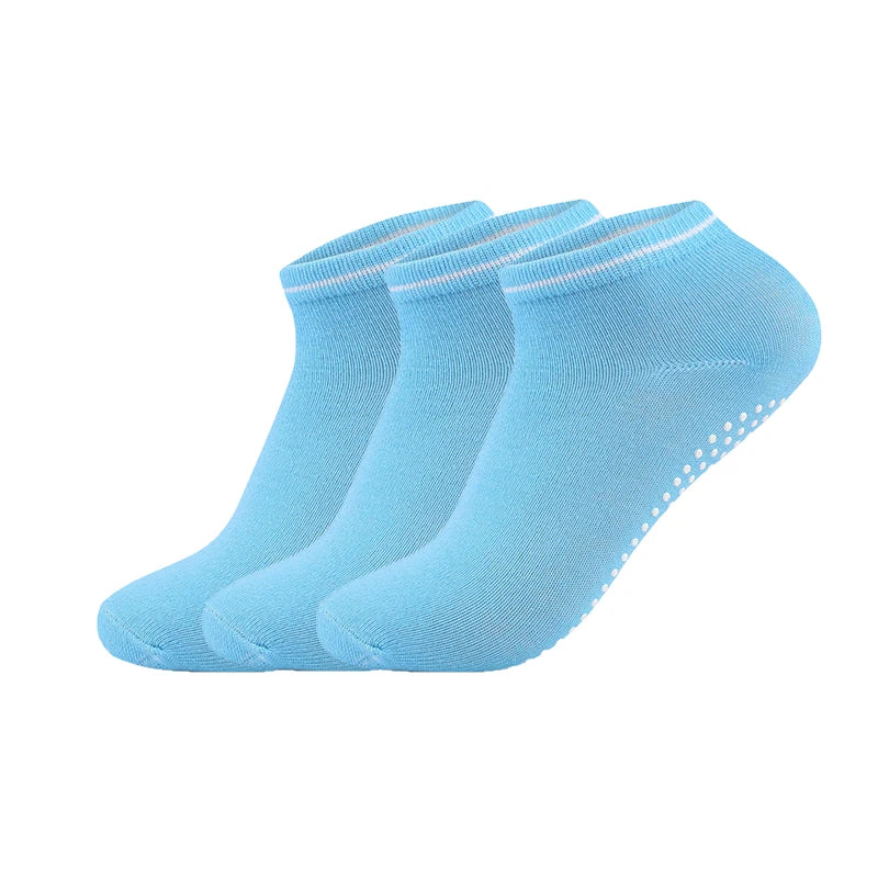 Womens Yoga Socks With NonSlip Grips  Straps Cotton Bandage Pilates Barre Dance Socks For Barefoot  11