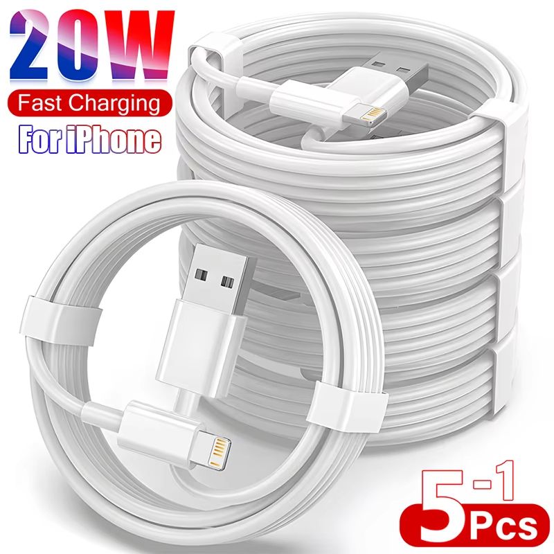 PD 20W Fast Charging Cable for iPhone – USB-C to Lightning Data Cable for iPhone 14, 13, 12, 11, XS, XR Series