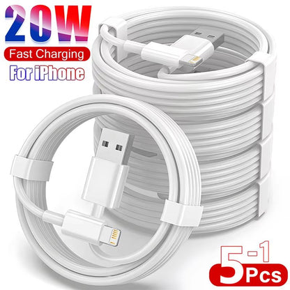 PD 20W Fast Charging Cable for iPhone – USB-C to Lightning Data Cable for iPhone 14, 13, 12, 11, XS, XR Series