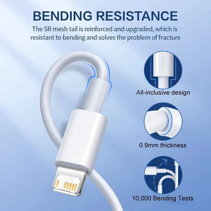 PD 20W Fast Charging Cable For IPhone  USBC To Lightning Data Cable For IPhone 14 13 12 11 XS XR Se 3