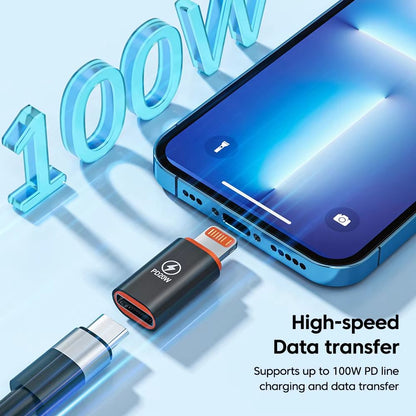 20W120W TypeC To Lightning PD Fast Charging Adapter  USBC Female To Lightning Male Converter For IP 1